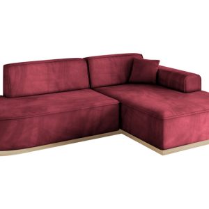 Narożnik prawostronny bez funkcji spania IREA-L1 232x165x80 Bordowy 753343 Narożnik prawostronny bez funkcji spania IREA-L1 232x165x80 Bordowy 753343