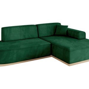 Narożnik prawostronny bez funkcji spania IREA-L1 232x165x80 Brązowy 807533
