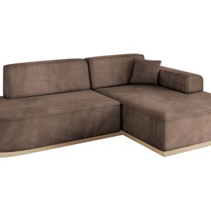 Narożnik prawostronny bez funkcji spania IREA-L1 232x165x80 Brązowy 753312