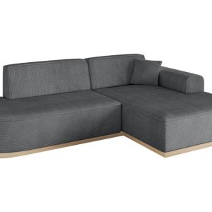 Narożnik prawostronny bez funkcji spania IREA-L1 232x165x80 Ciemnoszary 753278