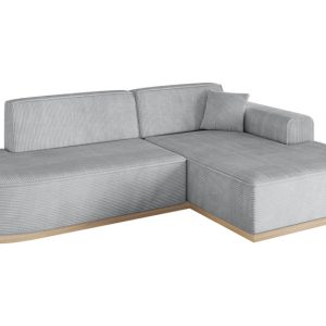 Narożnik prawostronny bez funkcji spania IREA-L1 232x165x80 cm Szary 753239