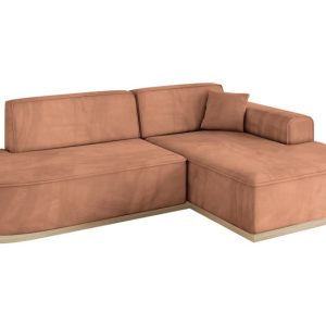 Narożnik prawostronny bez funkcji spania IREA-L1 232x165x80 Morelowy 807613