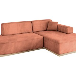Narożnik prawostronny bez funkcji spania IREA-L1 232x165x80 Morelowy 753324