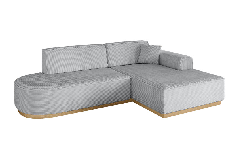 Narożnik prawostronny bez funkcji spania IREA-L1-v2 232x165x80 cm Szary 753232