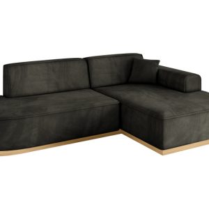 Narożnik prawostronny bez funkcji spania IREA-L1-v2 232x165x80 Czarny 753423 Narożnik prawostronny bez funkcji spania IREA-L1-v2 232x165x80 Czarny 753423