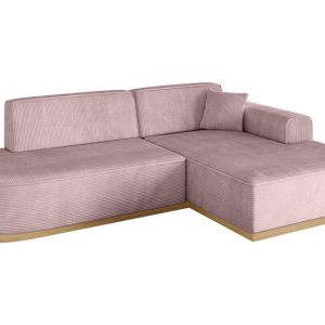 Narożnik prawostronny bez funkcji spania IREA-L1-v2 232x165x80 Różowy 753384 Narożnik prawostronny bez funkcji spania IREA-L1-v2 232x165x80 Różowy 753384
