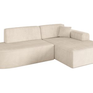 Narożnik prawostronny bez funkcji spania IREA-L1-v3 232x165x77 Beżowy 753449 Narożnik prawostronny bez funkcji spania IREA-L1-v3 232x165x77 Beżowy 753449