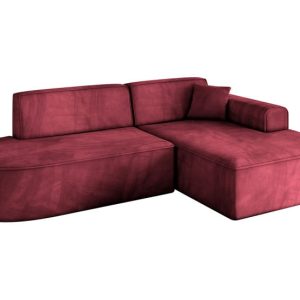 Narożnik prawostronny bez funkcji spania IREA-L1-v3 232x165x77 Bordowy 753353 Narożnik prawostronny bez funkcji spania IREA-L1-v3 232x165x77 Bordowy 753353