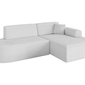 Narożnik prawostronny bez funkcji spania IREA-L1-v3 232x165x77 cm Biały 753426 Narożnik prawostronny bez funkcji spania IREA-L1-v3 232x165x77 cm Biały 753426