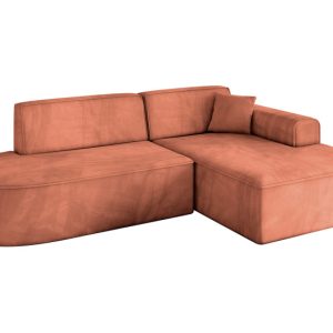 Narożnik prawostronny bez funkcji spania IREA-L1-v3 232x165x77 Morelowy 753235 Narożnik prawostronny bez funkcji spania IREA-L1-v3 232x165x77 Morelowy 753235