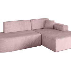 Narożnik prawostronny bez funkcji spania IREA-L1-v3 232x165x77 Różowy 753273 Narożnik prawostronny bez funkcji spania IREA-L1-v3 232x165x77 Różowy 753273