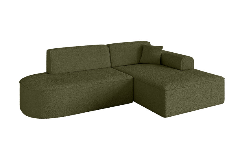 Narożnik prawostronny bez funkcji spania IREA-L1-v3 232x165x77 Zielony 753321