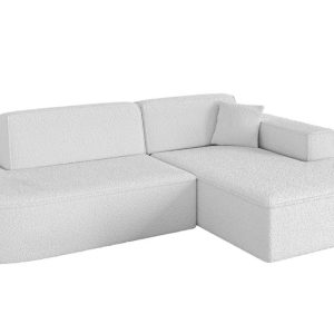Narożnik prawostronny bez funkcji spania IREA-L1-v4 232x165x77 cm Biały 775392 Narożnik prawostronny bez funkcji spania IREA-L1-v4 232x165x77 cm Biały 775392