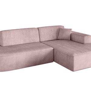 Narożnik prawostronny bez funkcji spania IREA-L1-v4 232x165x77 Różowy 775300 Narożnik prawostronny bez funkcji spania IREA-L1-v4 232x165x77 Różowy 775300