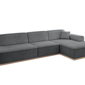 Narożnik prawostronny bez funkcji spania IREA-L2 327x165x80 Ciemnoszary 753466
