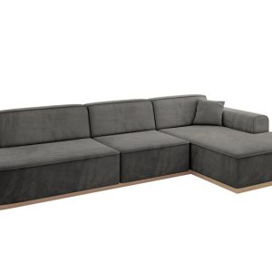 Narożnik prawostronny bez funkcji spania IREA-L2 327x165x80 Ciemnoszary 753328