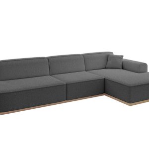 Narożnik prawostronny bez funkcji spania IREA-L2 327x165x80 cm Szary 753446 Narożnik prawostronny bez funkcji spania IREA-L2 327x165x80 cm Szary 753446