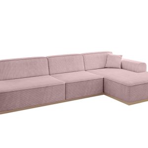 Narożnik prawostronny bez funkcji spania IREA-L2 327x165x80 Różowy 753355 Narożnik prawostronny bez funkcji spania IREA-L2 327x165x80 Różowy 753355