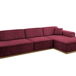 Narożnik prawostronny bez funkcji spania IREA-L2-v2 327x165x80 Bordowy 753468 Narożnik prawostronny bez funkcji spania IREA-L2-v2 327x165x80 Bordowy 753468