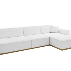 Narożnik prawostronny bez funkcji spania IREA-L2-v2 327x165x80 cm Biały 753228 Narożnik prawostronny bez funkcji spania IREA-L2-v2 327x165x80 cm Biały 753228