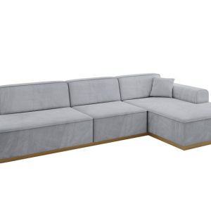 Narożnik prawostronny bez funkcji spania IREA-L2-v2 327x165x80 cm Szary 753456 Narożnik prawostronny bez funkcji spania IREA-L2-v2 327x165x80 cm Szary 753456
