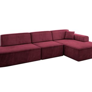Narożnik prawostronny bez funkcji spania IREA-L2-v3 327x165x77 Bordowy 753253 Narożnik prawostronny bez funkcji spania IREA-L2-v3 327x165x77 Bordowy 753253