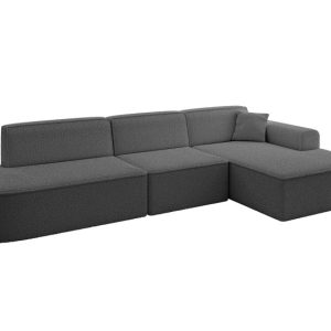 Narożnik prawostronny bez funkcji spania IREA-L2-v3 327x165x77 cm Szary 753399 Narożnik prawostronny bez funkcji spania IREA-L2-v3 327x165x77 cm Szary 753399