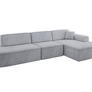 Narożnik prawostronny bez funkcji spania IREA-L2-v3 327x165x77 cm Szary 753439 Narożnik prawostronny bez funkcji spania IREA-L2-v3 327x165x77 cm Szary 753439