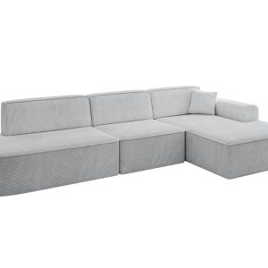 Narożnik prawostronny bez funkcji spania IREA-L2-v3 327x165x77 cm Szary 753347 Narożnik prawostronny bez funkcji spania IREA-L2-v3 327x165x77 cm Szary 753347
