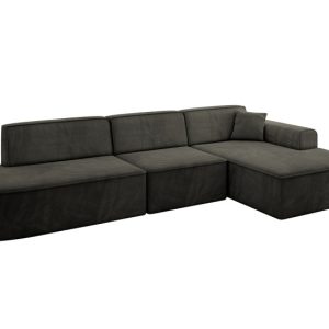 Narożnik prawostronny bez funkcji spania IREA-L2-v3 327x165x77 Czarny 753406 Narożnik prawostronny bez funkcji spania IREA-L2-v3 327x165x77 Czarny 753406