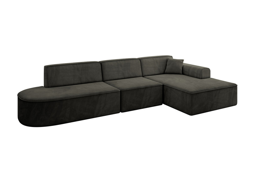 Narożnik prawostronny bez funkcji spania IREA-L2-v3 327x165x77 Czarny 753406