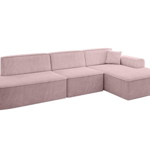 Narożnik prawostronny bez funkcji spania IREA-L2-v3 327x165x77 Różowy 753457 Narożnik prawostronny bez funkcji spania IREA-L2-v3 327x165x77 Różowy 753457
