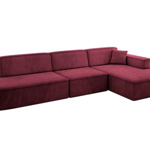 Narożnik prawostronny bez funkcji spania IREA-L2-v4 327x165x77 Bordowy 775258 Narożnik prawostronny bez funkcji spania IREA-L2-v4 327x165x77 Bordowy 775258