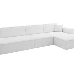 Narożnik prawostronny bez funkcji spania IREA-L2-v4 327x165x77 cm Biały 775274 Narożnik prawostronny bez funkcji spania IREA-L2-v4 327x165x77 cm Biały 775274