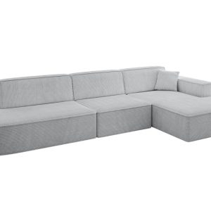 Narożnik prawostronny bez funkcji spania IREA-L2-v4 327x165x77 cm Szary 775226 Narożnik prawostronny bez funkcji spania IREA-L2-v4 327x165x77 cm Szary 775226
