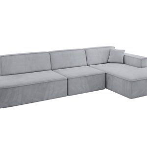 Narożnik prawostronny bez funkcji spania IREA-L2-v4 327x165x77 cm Szary 775279 Narożnik prawostronny bez funkcji spania IREA-L2-v4 327x165x77 cm Szary 775279