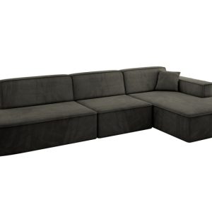 Narożnik prawostronny bez funkcji spania IREA-L2-v4 327x165x77 Czarny 775233 Narożnik prawostronny bez funkcji spania IREA-L2-v4 327x165x77 Czarny 775233