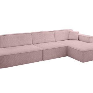 Narożnik prawostronny bez funkcji spania IREA-L2-v4 327x165x77 Różowy 775254 Narożnik prawostronny bez funkcji spania IREA-L2-v4 327x165x77 Różowy 775254