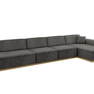 Narożnik prawostronny bez funkcji spania IREA-L3-v2 412x165x80 Ciemnoszary 755614