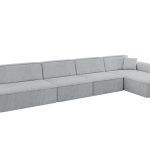Narożnik prawostronny bez funkcji spania IREA-L3-v3 412x165x77 cm Szary 775555 Narożnik prawostronny bez funkcji spania IREA-L3-v3 412x165x77 cm Szary 775555