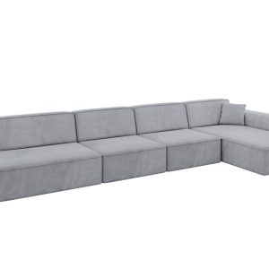 Narożnik prawostronny bez funkcji spania IREA-L3-v3 412x165x77 cm Szary 775556 Narożnik prawostronny bez funkcji spania IREA-L3-v3 412x165x77 cm Szary 775556