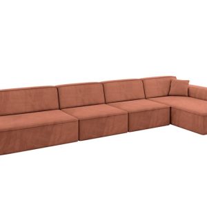Narożnik prawostronny bez funkcji spania IREA-L3-v3 412x165x77 Morelowy 775552 Narożnik prawostronny bez funkcji spania IREA-L3-v3 412x165x77 Morelowy 775552