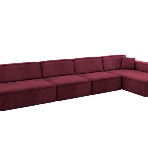 Narożnik prawostronny bez funkcji spania IREA-L3-v4 412x165x77 Bordowy 775259 Narożnik prawostronny bez funkcji spania IREA-L3-v4 412x165x77 Bordowy 775259