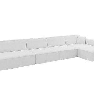 Narożnik prawostronny bez funkcji spania IREA-L3-v4 412x165x77 cm Biały 775247 Narożnik prawostronny bez funkcji spania IREA-L3-v4 412x165x77 cm Biały 775247