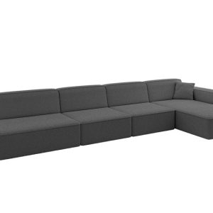 Narożnik prawostronny bez funkcji spania IREA-L3-v4 412x165x77 cm Szary 775413 Narożnik prawostronny bez funkcji spania IREA-L3-v4 412x165x77 cm Szary 775413