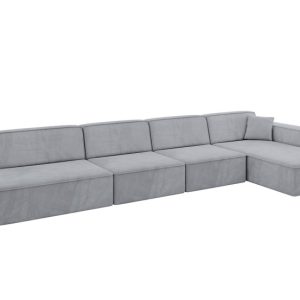 Narożnik prawostronny bez funkcji spania IREA-L3-v4 412x165x77 cm Szary 775302 Narożnik prawostronny bez funkcji spania IREA-L3-v4 412x165x77 cm Szary 775302