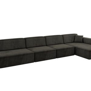 Narożnik prawostronny bez funkcji spania IREA-L3-v4 412x165x77 Czarny 775242 Narożnik prawostronny bez funkcji spania IREA-L3-v4 412x165x77 Czarny 775242