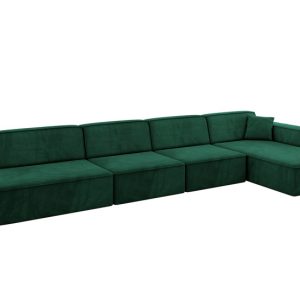 Narożnik prawostronny bez funkcji spania IREA-L3-v4 412x165x77 Zielony 775317 Narożnik prawostronny bez funkcji spania IREA-L3-v4 412x165x77 Zielony 775317