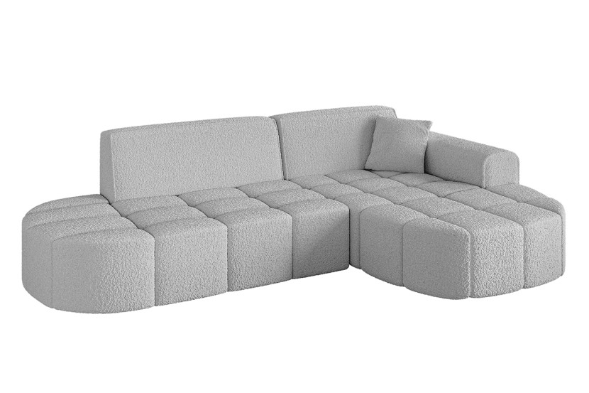 Narożnik prawostronny bez funkcji spania LIVO-L1 252x173x79,5 Jasnoszary 795945