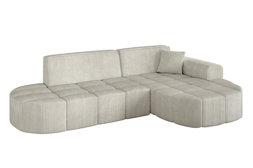 Narożnik prawostronny bez funkcji spania LIVO-L1 252x173x79,5 Kremowy 795968